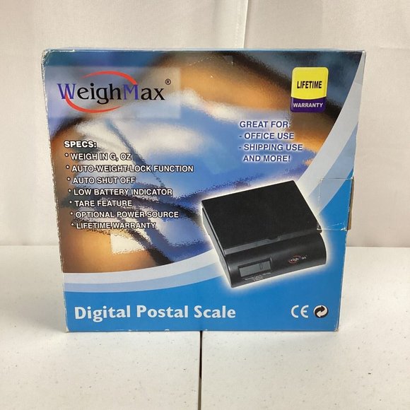 Weighmax Digital Postal Scale Model W-2822-75L Battery Operated No AC Adapter - Picture 1 of 8